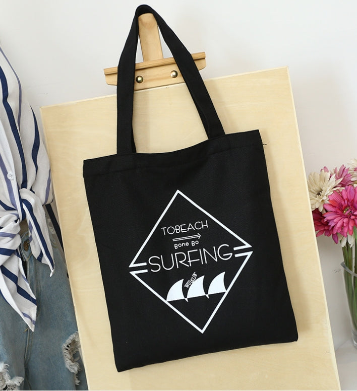 Eco-Friendly Canvas Shoulder Tote Bag for Women