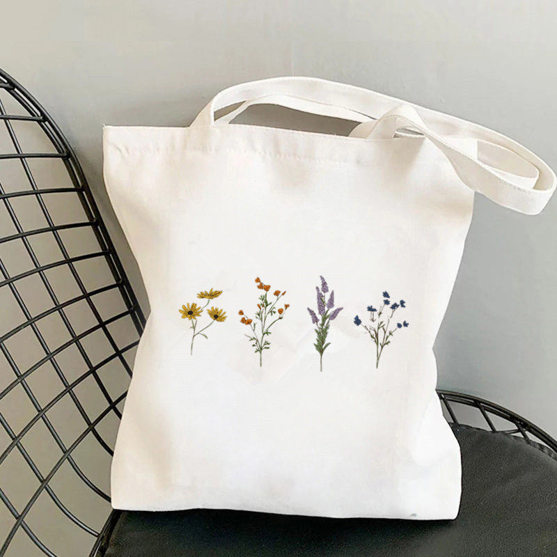 Women's Fashion One Shoulder Canvas Tote Bag