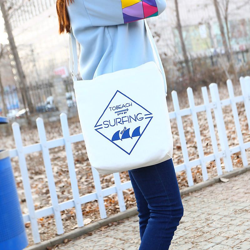 Eco-Friendly Canvas Shoulder Tote Bag for Women