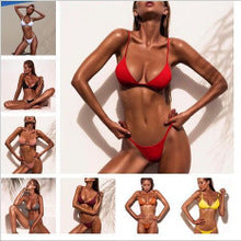 2020 Women's Sexy Solid Color Bikini Swimwear