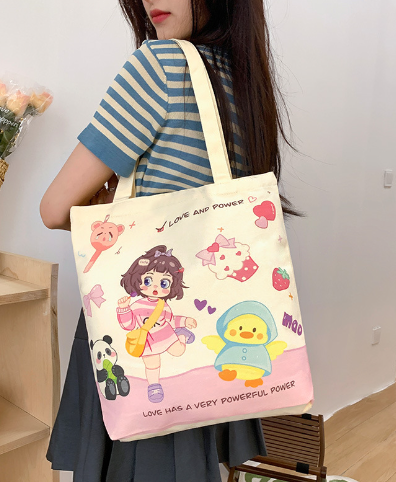 Wood and Stone Original Canvas Shoulder Tote Bag