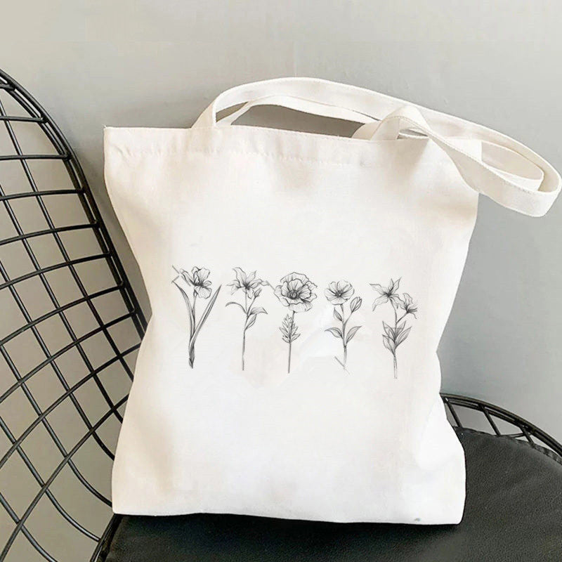 Women's Fashion One Shoulder Canvas Tote Bag