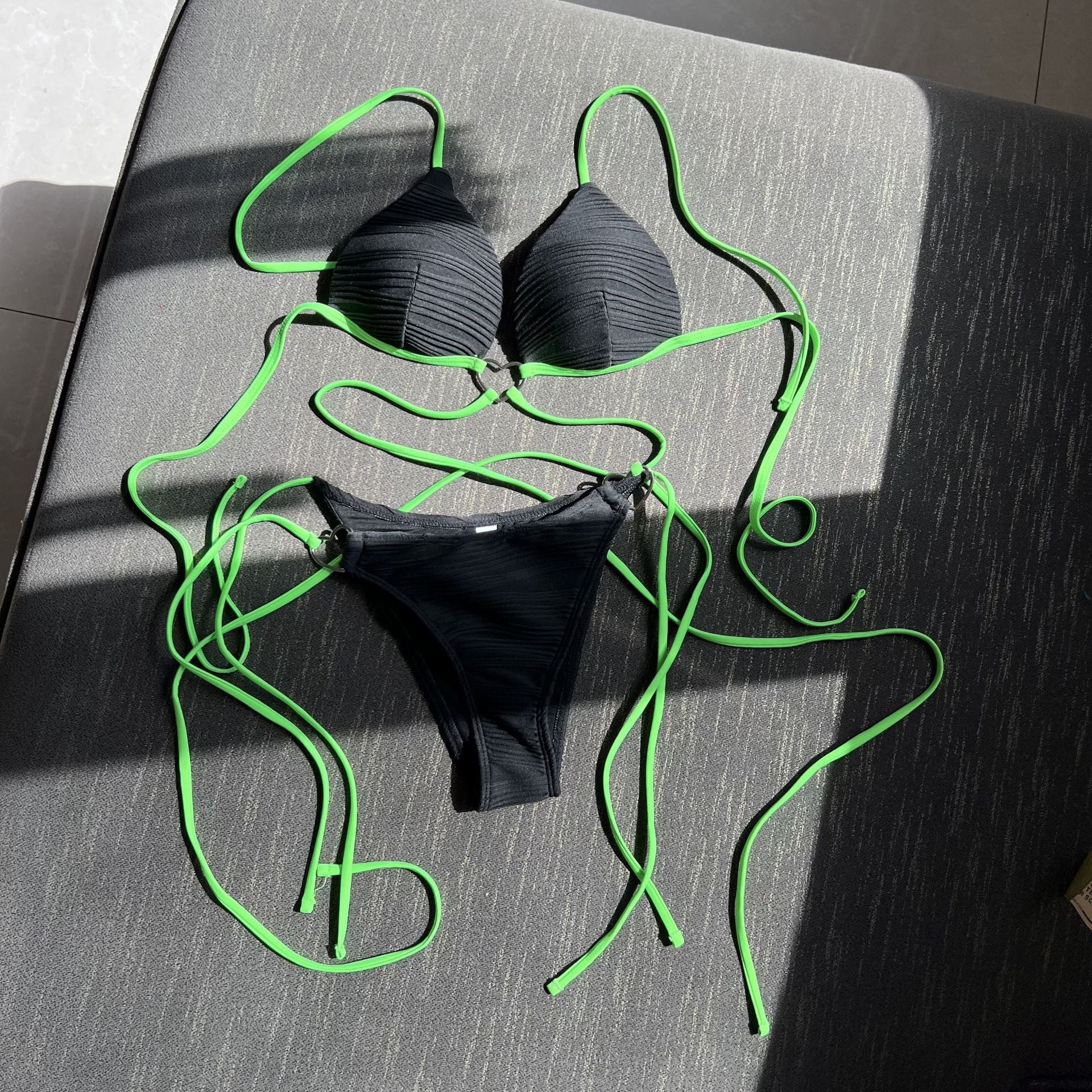 2026 Sexy Heart-Shaped Drawstring Bikini Swimsuit