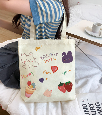 Wood and Stone Original Canvas Shoulder Tote Bag